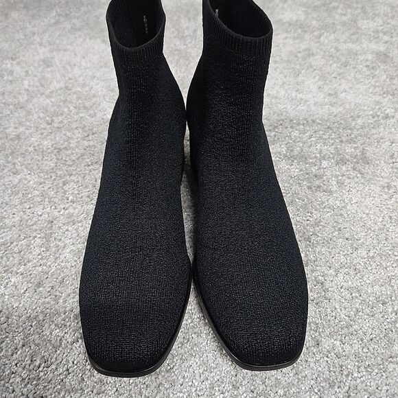 Eileen Fisher Paron Crepe Stretch Knit Bootie Black Women's Size 6.5 Retail $225 - Picture 4 of 8